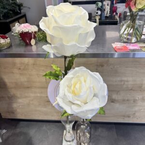 ROSE BLANCHE GEANTE ARTIFICIELLE